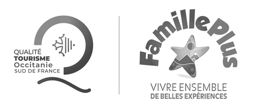Labels Qualité Tourisme Occitanie - Sud de France et Famille Plus (logos)